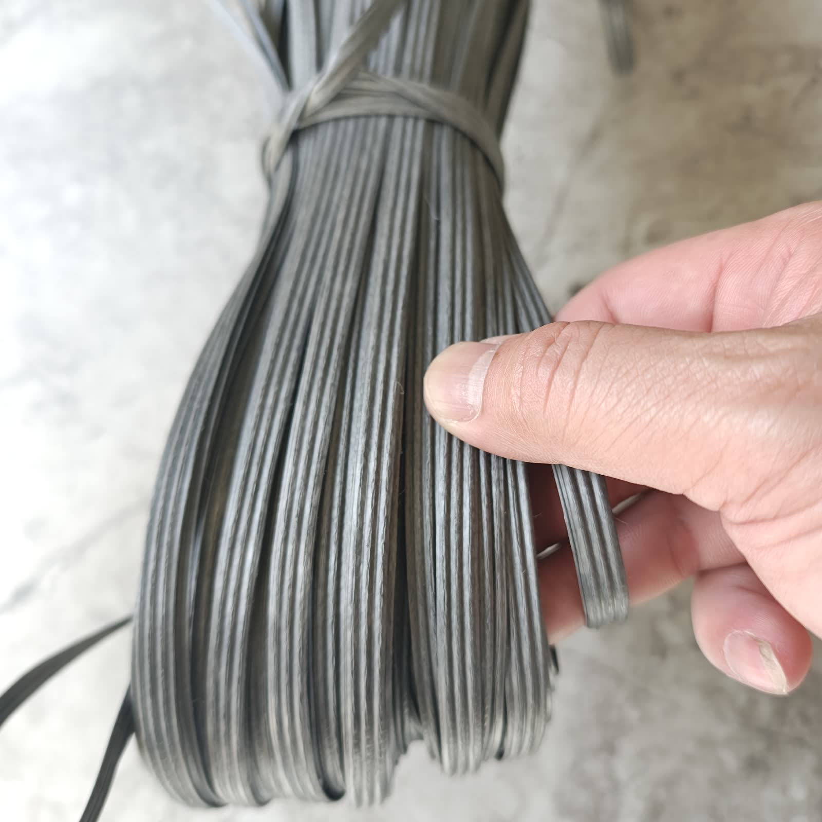 Gray binding product close-up